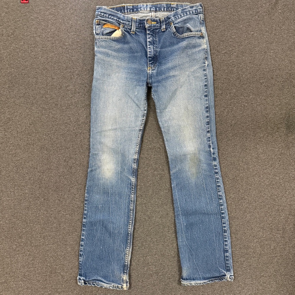 Vintage Texas Jeans USA Straight Leg Mens 29 Blue Good Faded Denim Workwear